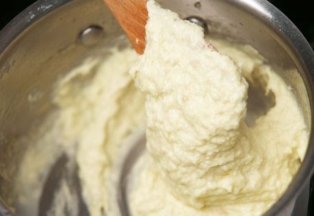 Purée of salt cod and garlic (Brandade de morue)