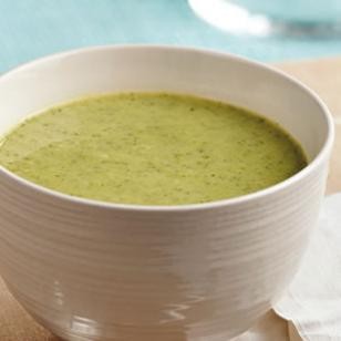 Pureed broccoli soup