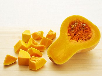 Pureed butternut squash with ginger