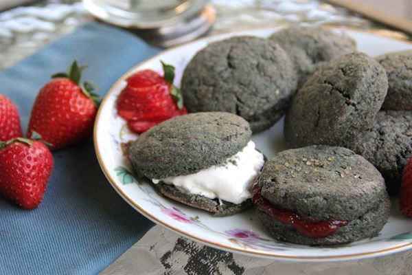 Purple barley scones