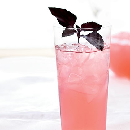 Purple basil lemonade