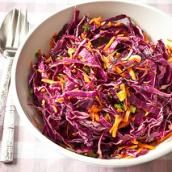Purple cabbage slaw