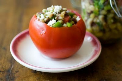 Purple hull pea salad