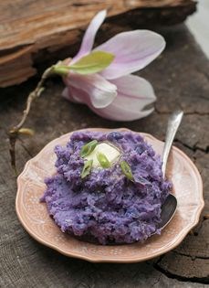 Purple mashed potatoes