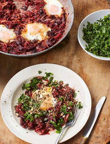 Purple shakshuka