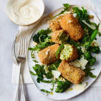 Purple sprouting broccoli croquettes