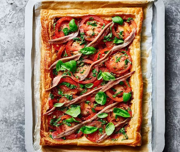 Puttanesca puff tart