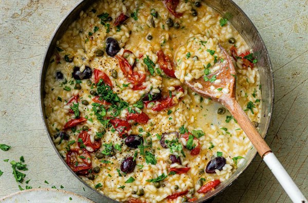 Puttanesca risotto