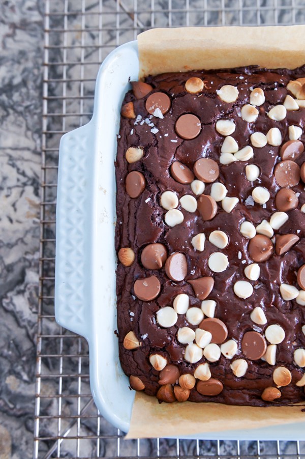 Quadruple chocolate brownies