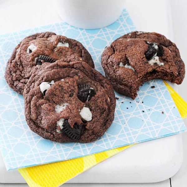Quadruple chocolate chunk cookies