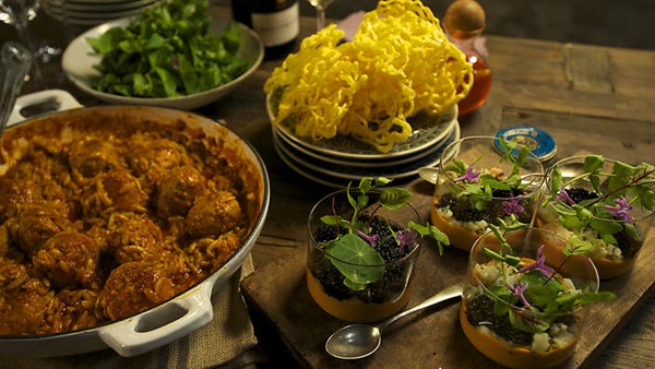 Quail egg kefta Tabriz