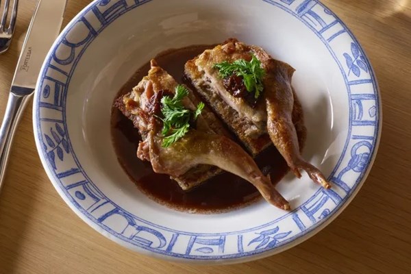 Quail on toast by Ed Szymanski