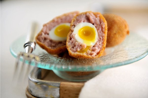 Quail Scotch eggs [James Sommerin]
