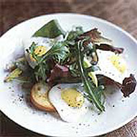 Quail's egg salad 