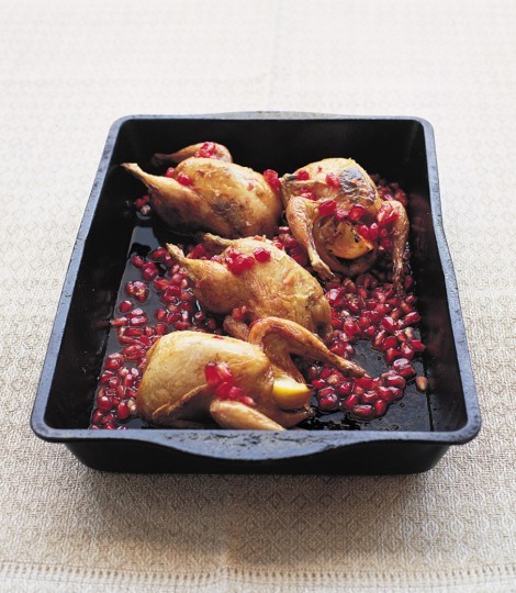 Quails with pomegranate 
