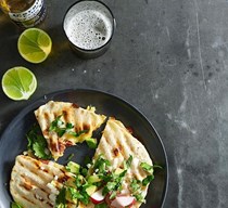 Quesadillas with cheese and chorizo
