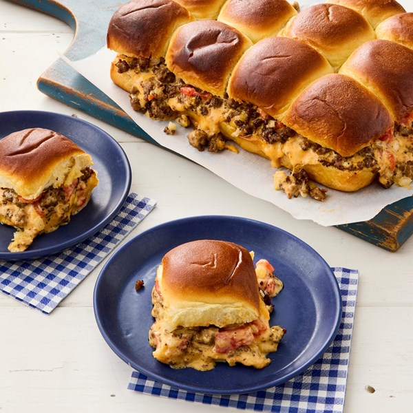 Queso pull-apart sliders