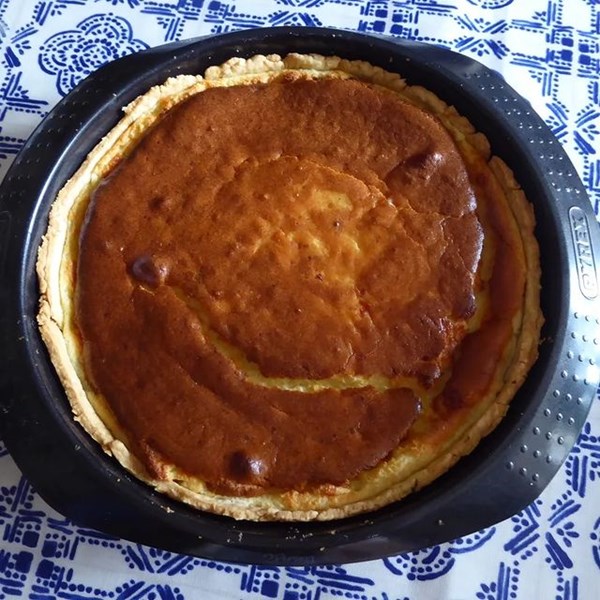 Quiche of Cantal cheese (Le flan de l'Aubrac)