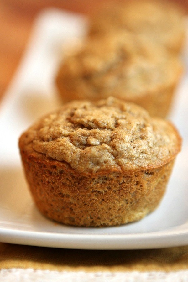 Quick and easy banana oat muffins