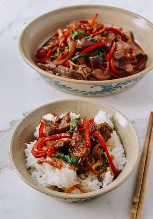 Quick and easy basil beef