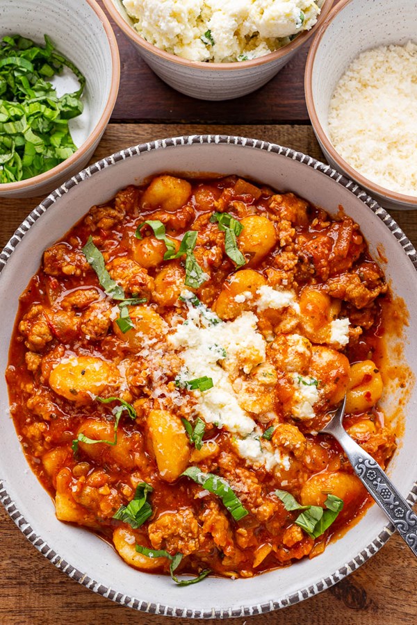 Quick and easy gnocchi lasagna