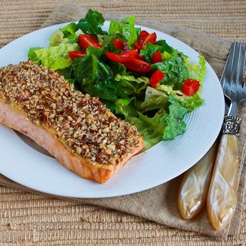 Quick and easy pecan-crusted Dijon salmon