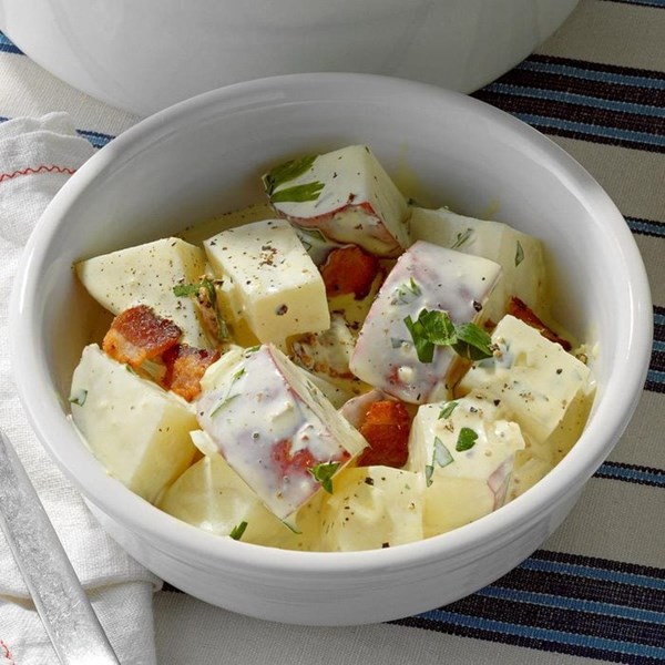 Quick bacon potato salad