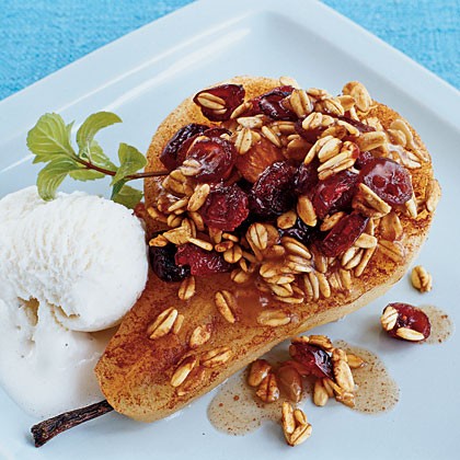 Quick baked pears