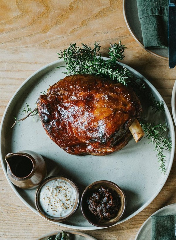 Quick-braised & roasted Te Mana lamb shoulder