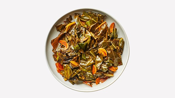 Quick-braised greens with smoked paprika