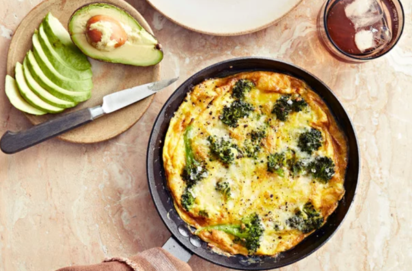 Quick broccoli frittata