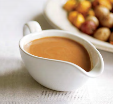 Quick but rich turkey giblet broth
