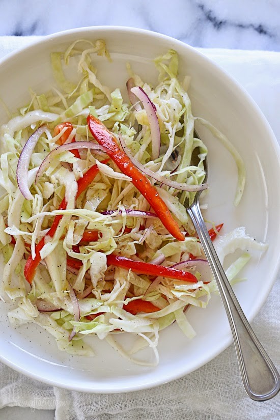 Quick cabbage slaw