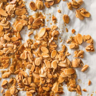 Quick candied nuts