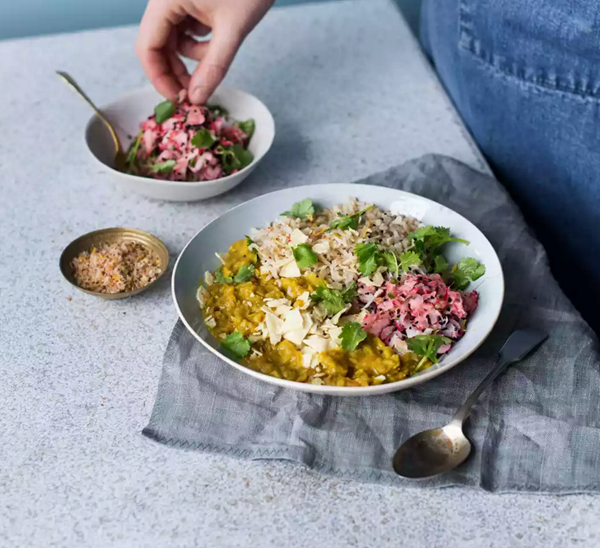 Quick carrot dal
