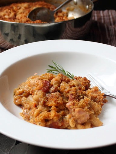 Quick cassoulet - French pork and bean casserole