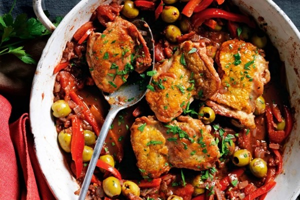 Quick chicken cacciatore