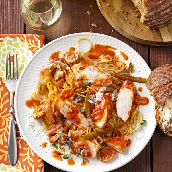 Quick chicken cacciatore 