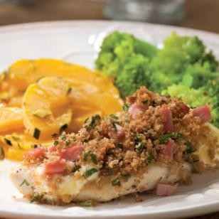 Quick chicken cordon bleu