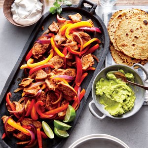 Quick chicken fajitas