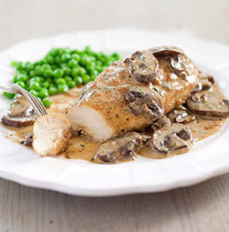 Quick chicken fricassee