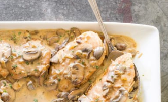 Quick chicken fricassee