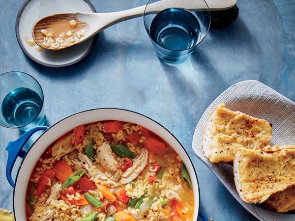 Quick chicken minestrone