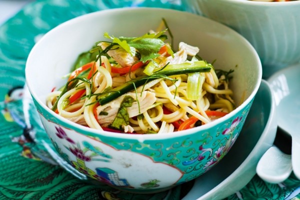 Quick chicken noodle salad
