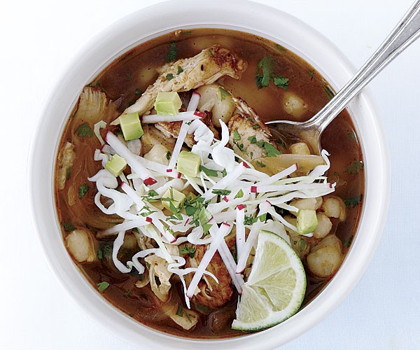 Quick chicken posole