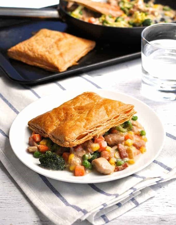 Quick chicken pot pie