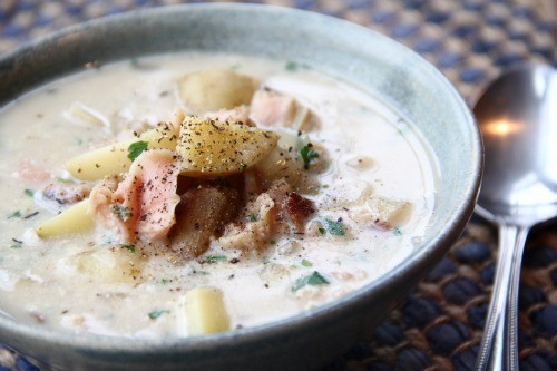 Quick clam chowder