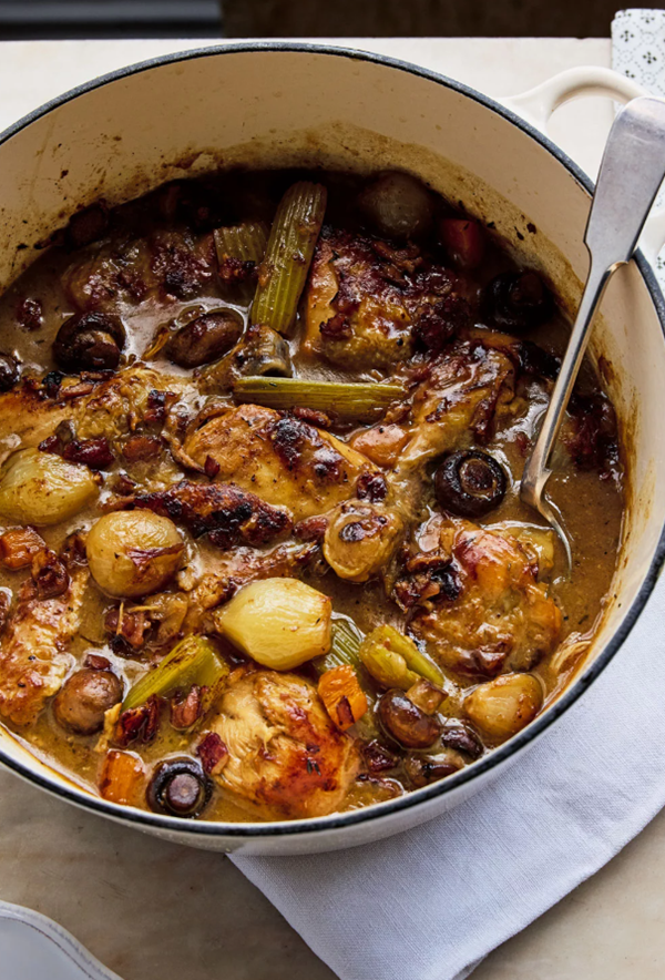 Quick coq au vin