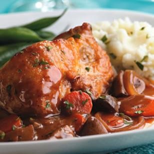 Quick coq au vin