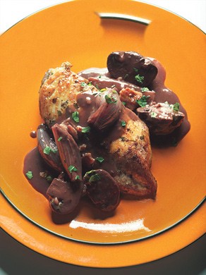 Quick coq au vin